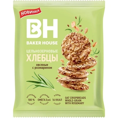 картинка ВН Хлебцы ОВСЯНЫЕ Розмарин 50гр от нашего магазина