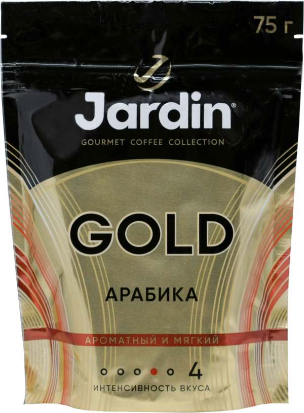 картинка Жардин Голд ПАКЕТ Арабика 75гр растворимый кофе от нашего магазина