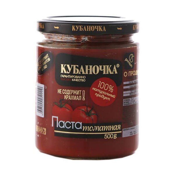 картинка Кубан Томатная СТЕКЛО паста 500гр от нашего магазина