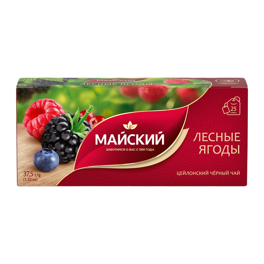 картинка Майский ЛЕСНЫЕ ЯГОДЫ Пакет 25шт чай от нашего магазина
